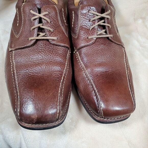 Vintage Florsheim Brown Leather Mens Oxford Shoes. Square toe. Size 13 M main image 11